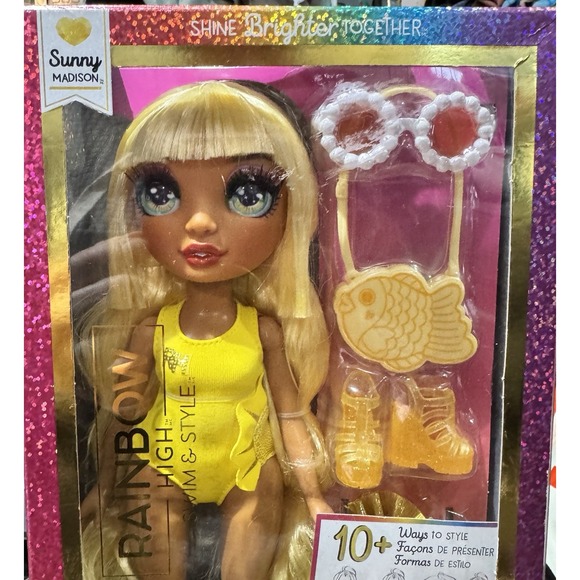 RAINBOW HIGH SWIM & STYLE SUNNY MADISON 11" DOLL - Picture 2 of 10